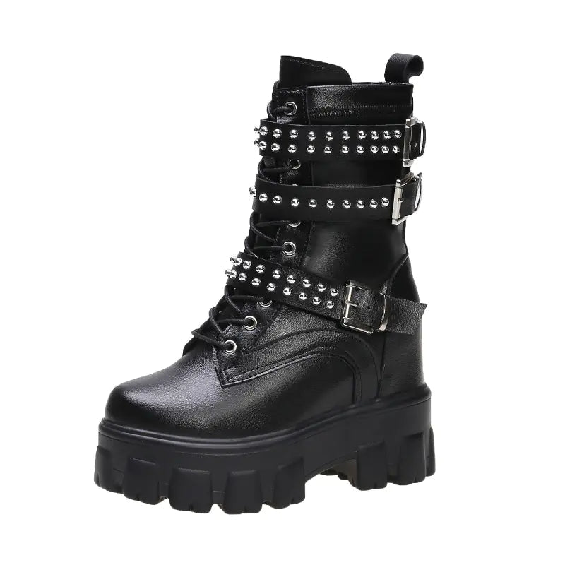 Women's 2020 New Style Chunky Heeled Martin Boots - BACKUPMYFILESNOW