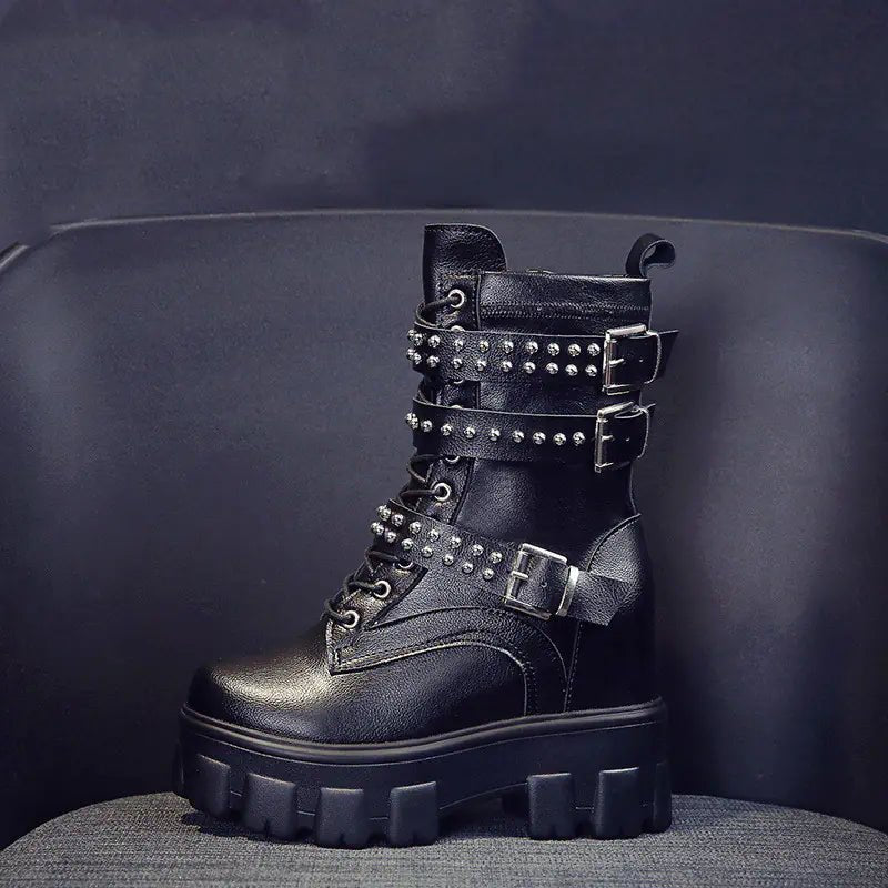 Women's 2020 New Style Chunky Heeled Martin Boots - BACKUPMYFILESNOW