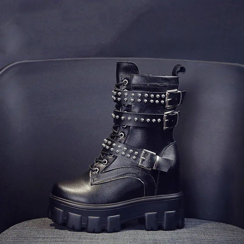 Women's 2020 New Style Chunky Heeled Martin Boots - BACKUPMYFILESNOW