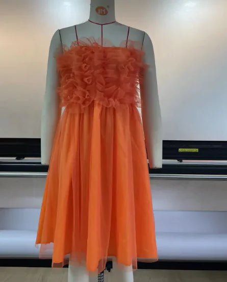 Women's Clothing Backless Tube Top Dress - BACKUPMYFILESNOW