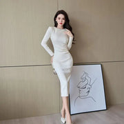Women's Fashion Cashmere Knitted Dress - BACKUPMYFILESNOW