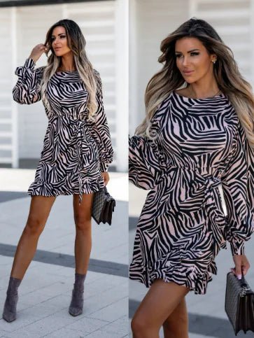 Women's Fashion Layered Outerwear Dress - BACKUPMYFILESNOW