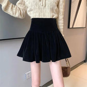 Women's Fashion Small Velvet Skirt - BACKUPMYFILESNOW
