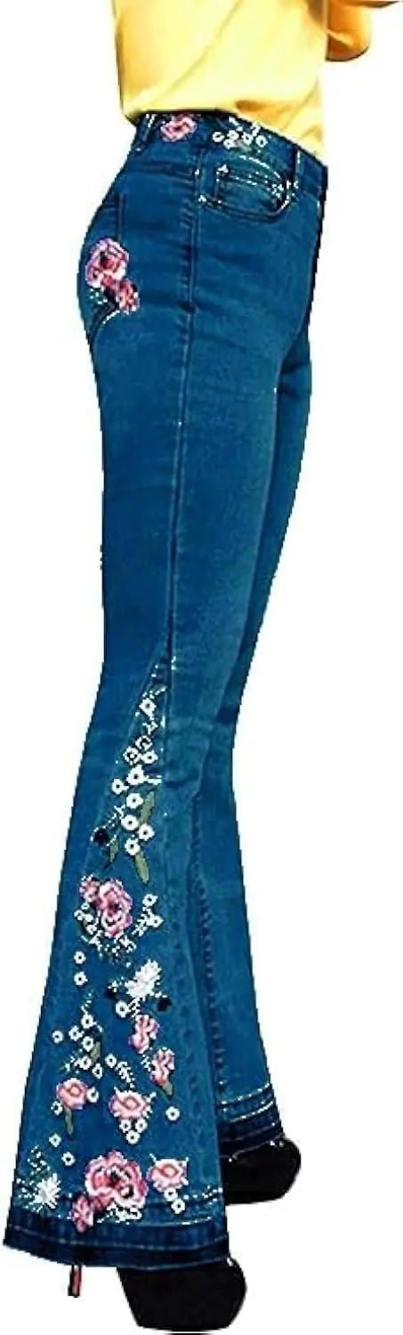 Womens Hippie Clothes Patchwork Jeans Y2K Jeans 70S Pants High Waisted Bell Bottom Jeans for Women High Rise Flare Jeans for Women 70S Outfits for Women Flared Jeans Y2K Jeans for Women - BACKUPMYFILESNOW