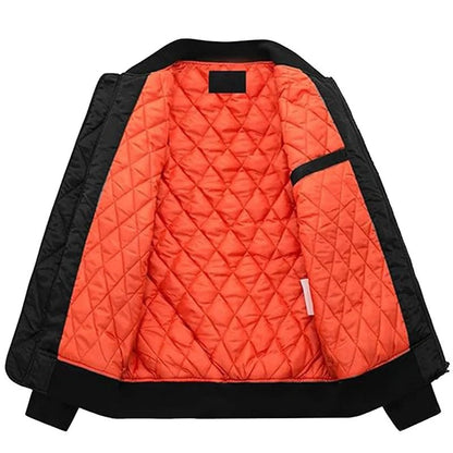 Men’s Flight Spacex jacket by WorthVee, featuring a sleek black design with space-inspired details and a modern fit.