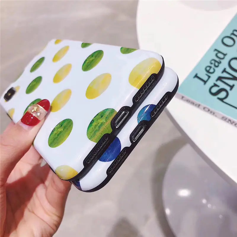 Pearl Dot Soft Case for iPhone XS Max and 8 Plus