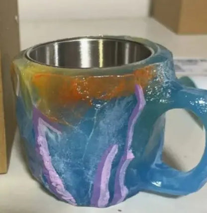 Resin Mineral Crystal Coffee Mugs