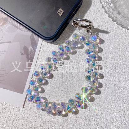 Creative Crystal Phone Chain with Elegant Beads and Design
