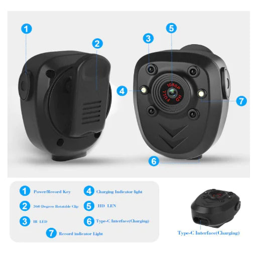 A9 HD Aerial Photography Motion Security Camera 1080p