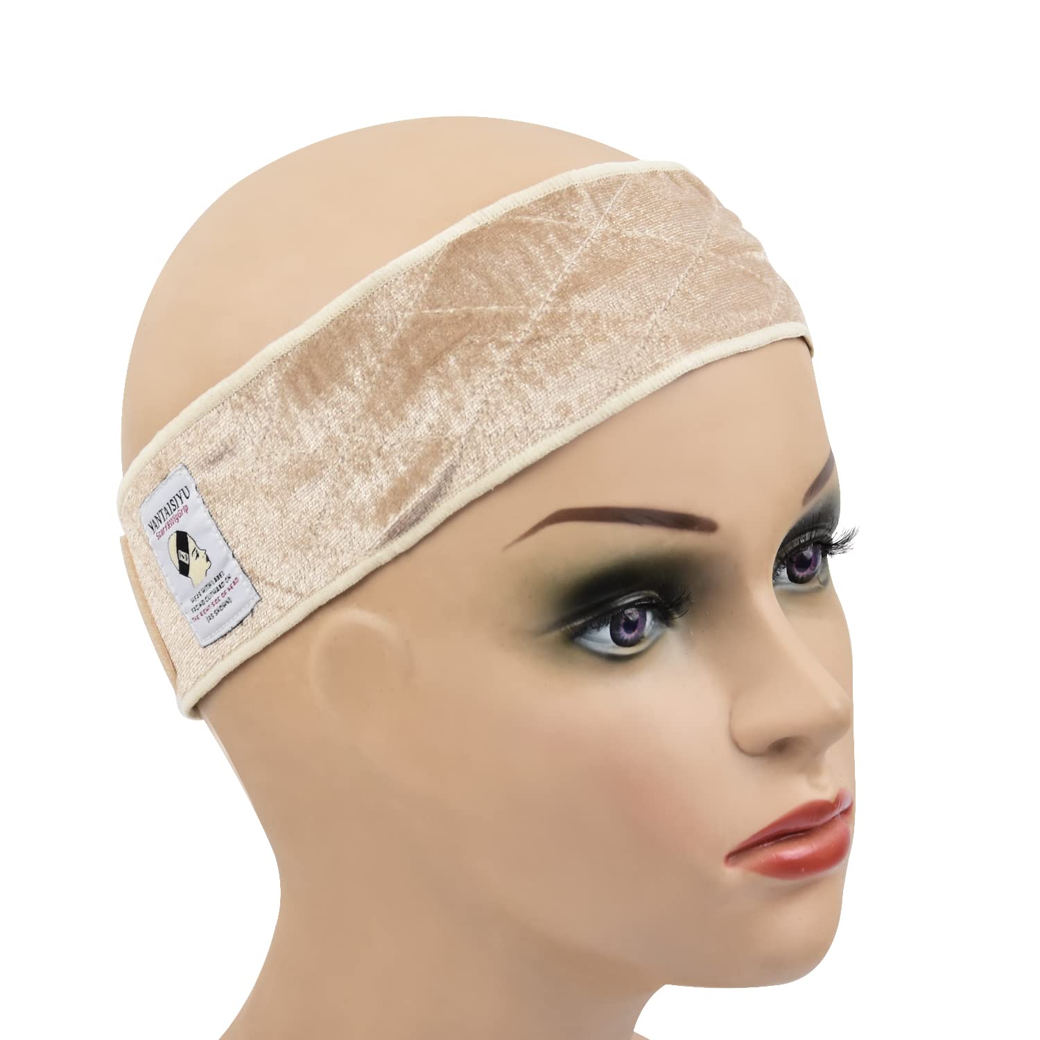 YANTAISIYU Wig Grip Band for Women Wig Grip Headband Adjustable Non - Slip Wig Headband for Keeping Wig in Place (Beige) - BACKUPMYFILESNOW