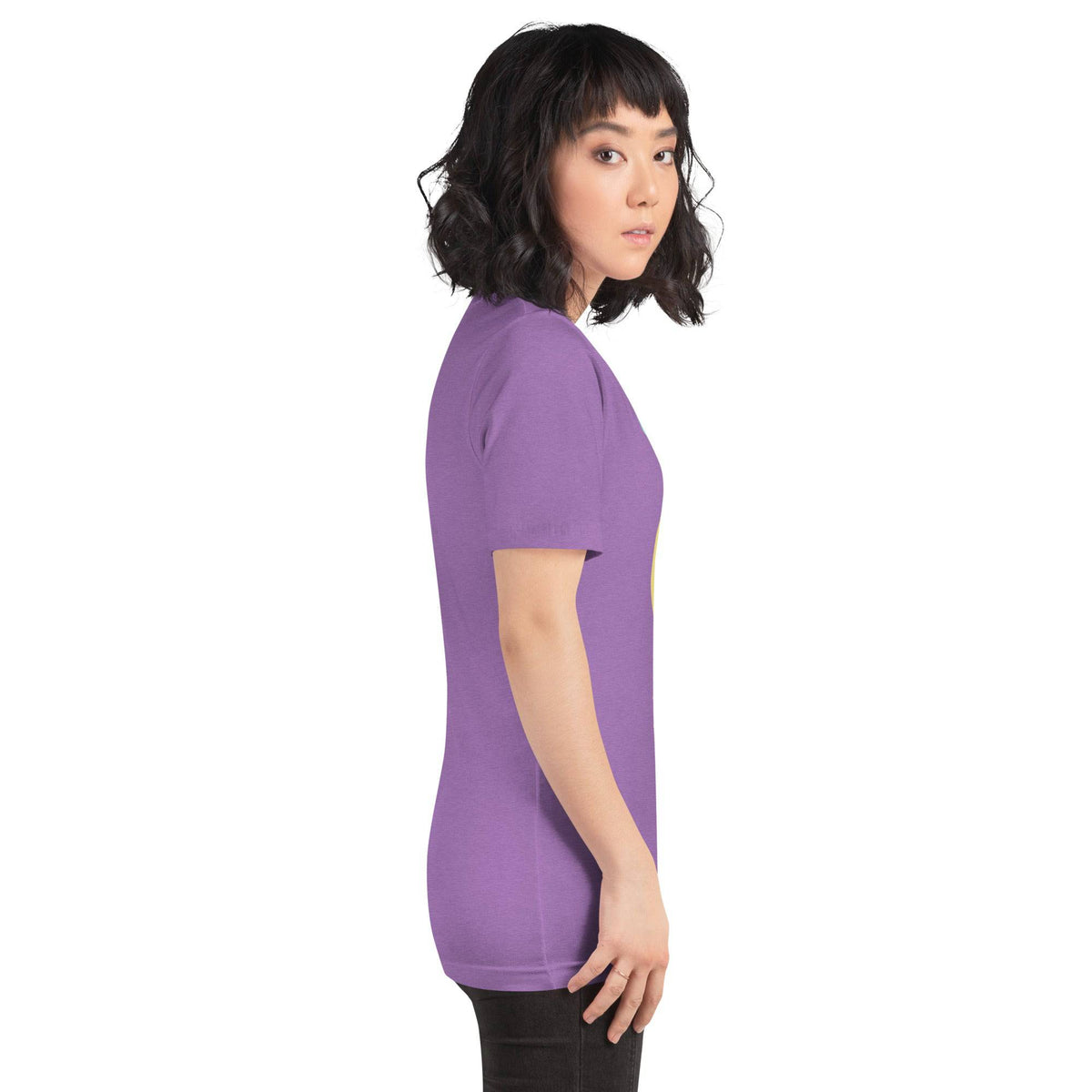 Black Heather "Yarn is My Love Language" T-Shirt by Darn Good Yarn, featuring text design on soft, casual fabric.