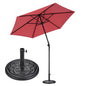 Yescom 7.5ft navy patio market umbrella with crank and tilt, 6-rib design, perfect for outdoor shading and patio setup.