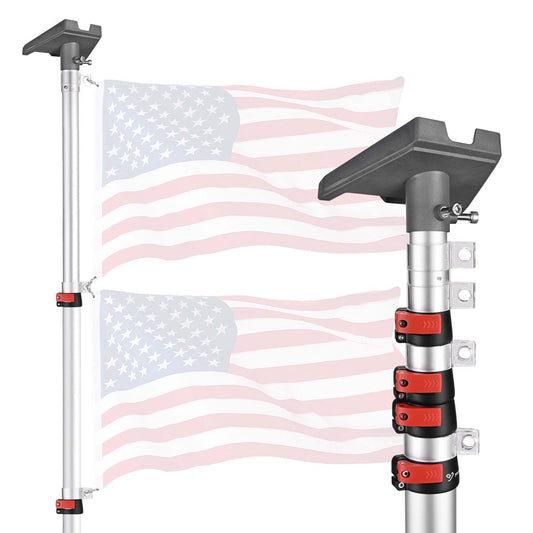 Yescom Starlink Pole Mount Kit D2.75 with Gen 3 Adapter, silver, 14ft tall, designed for secure satellite dish installation