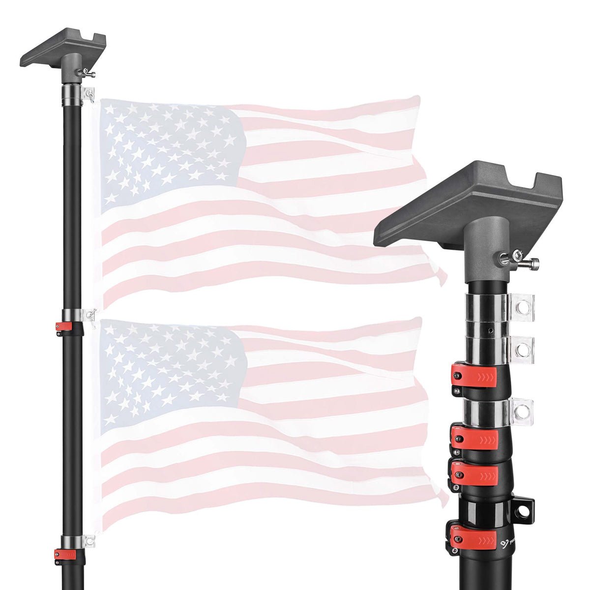 Yescom Starlink Pole Mount Kit D2.75" with Gen 3 Adapter, silver, designed for Starlink satellite dish installation.