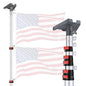 Yescom Starlink Pole Mount Kit D2.75 with Gen 3 Adapter, silver, designed for secure Starlink satellite dish installation