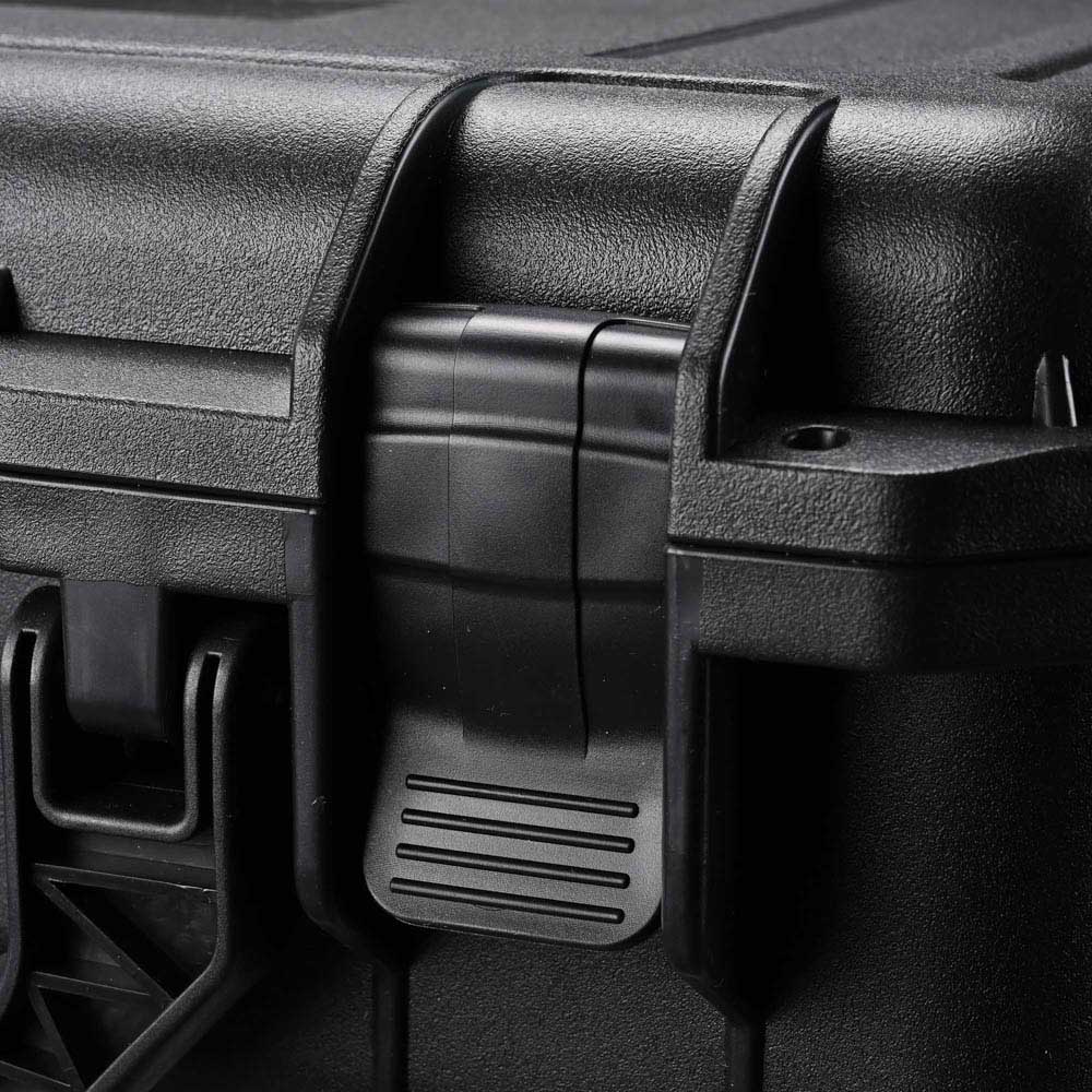 Yescom Starlink Mini Case with foam padding for dish, kickstand, and cable storage, designed for secure protection of Starlink equipment.