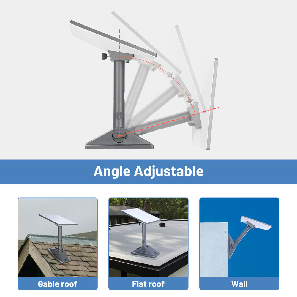 Yescom Starlink Mini Mount heavy-duty pivot mount with adjustable tilt angle for secure satellite dish installation.