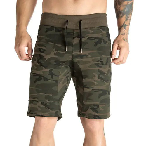 Camo Outdoor Workout Shorts for Fitness