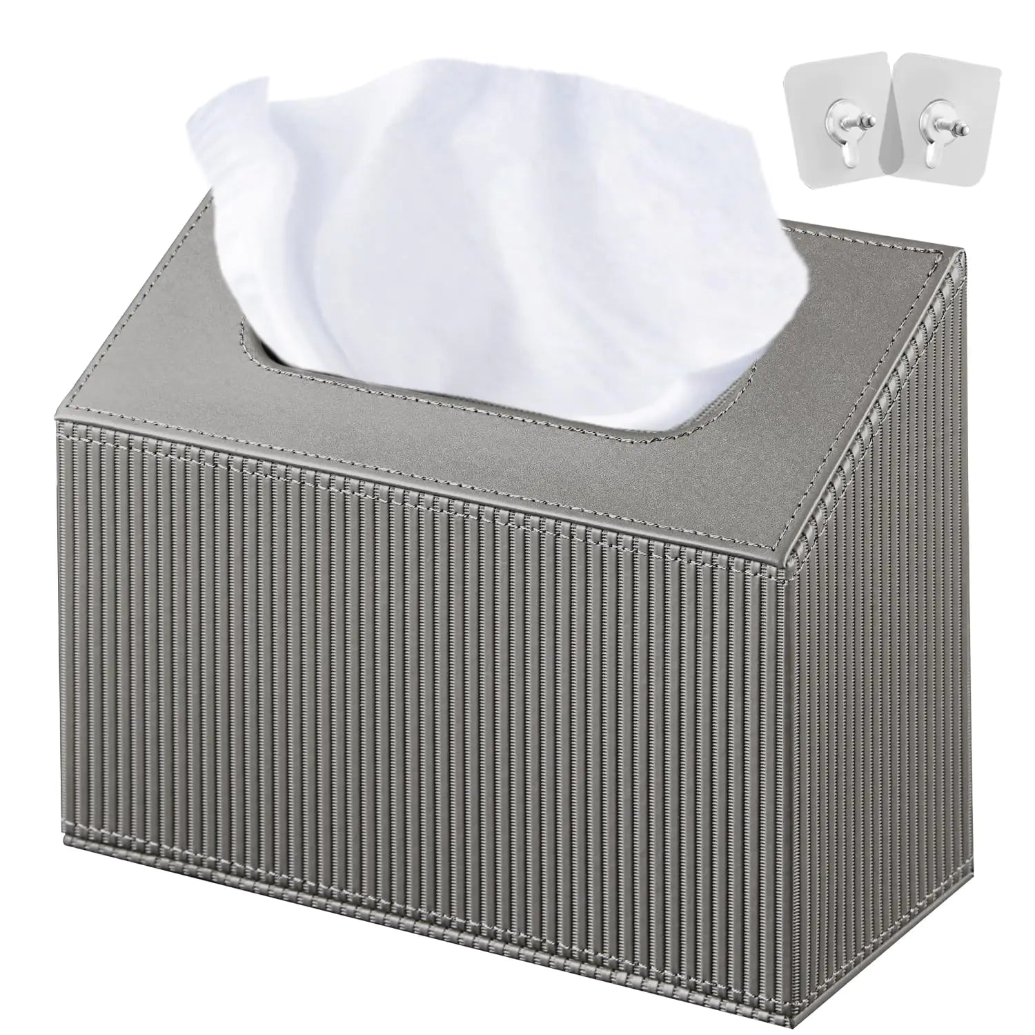 Hand Towels Box Cover HolderPU Leather Hand Towel Case Compatible with Kleenex Disposable Paper Hand Towels