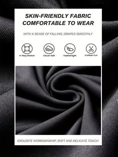 Black high-waisted flared pants for women, slim fit, long wide-leg style, suitable for spring and summer, by YIYING Clothing Store.
