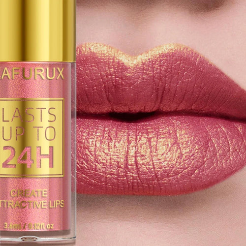 Your Skin Icon glitter metallic lip gloss with 14 colors showing shiny, long-lasting, waterproof liquid lipstick and lip oil.
