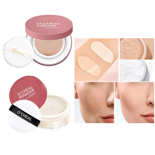 OCHEAL CC Cream cushion foundation by Your Skin Icon with moisturizing, long-lasting concealer for natural face makeup application.
