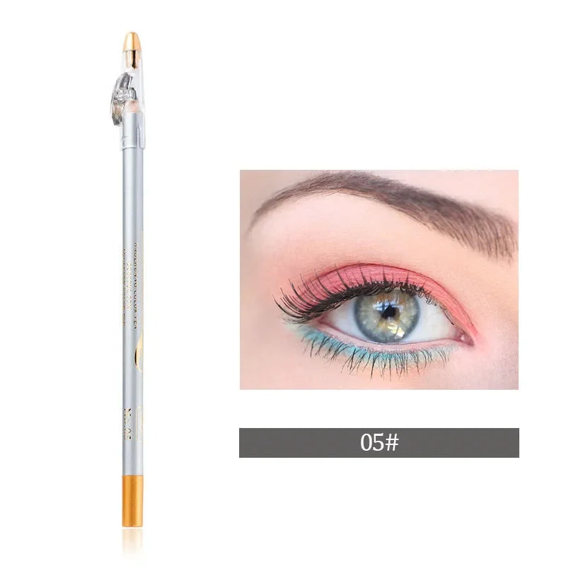 Your Skin Icon waterproof eyebrow pencil in brown/black with sharpener, ideal for precise eye brow and eyeliner makeup application.