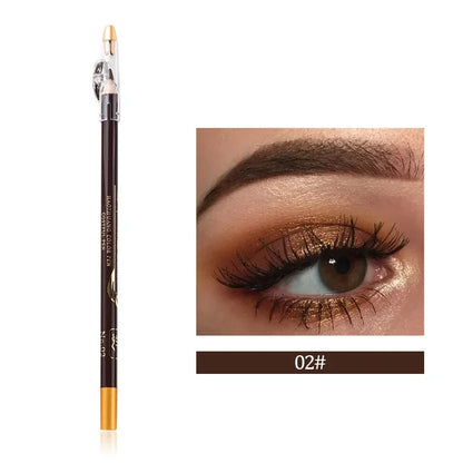Your Skin Icon waterproof eyebrow pencil and eyeliner with sharpener in brown/black for natural eye makeup.