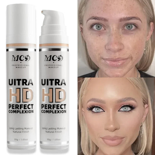 Your Skin Icon 9 Shade Full Coverage Concealer and Liquid Foundation with natural matte finish, cushion cream base makeup.