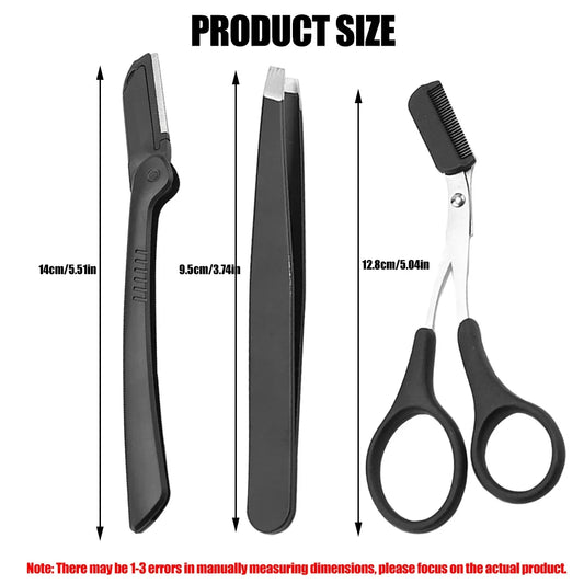Your Skin Icon eyebrow razor set with multiple face razors, dermaplaning tool for women and men, easy-to-use cutter blades for makeup.