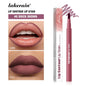 Waterproof 2-in-1 lip stain and liner pen from Your Skin Icon in various shades, long-lasting, smudge-proof, kiss-proof lipstick pencil.