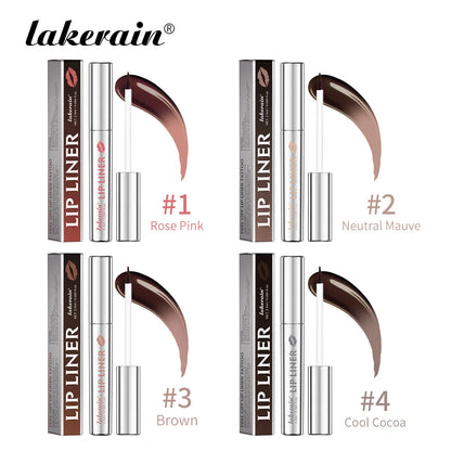 Your Skin Icon Lakerain waterproof peel-off lip liner showing a smooth, long-lasting lip contour with a hydrated, non-fading finish.