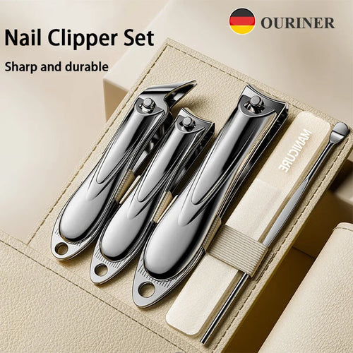 Your Skin Icon 5-piece manicure set with nail clippers, scissors, and tweezers for grooming, travel, and personal care.