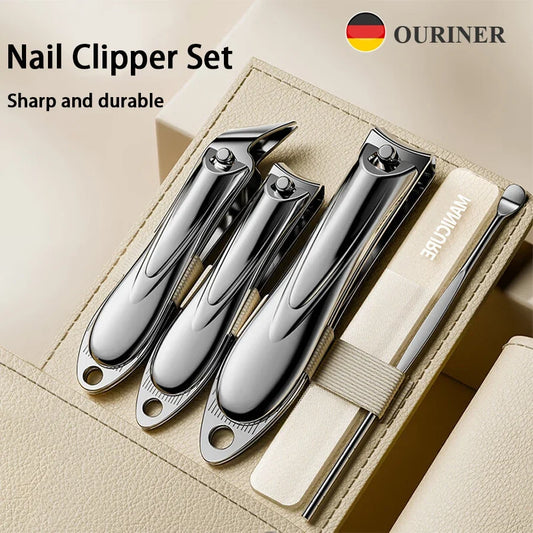 Your Skin Icon 5-piece manicure set with nail clippers, scissors, and tweezers for grooming, travel, and personal care.
