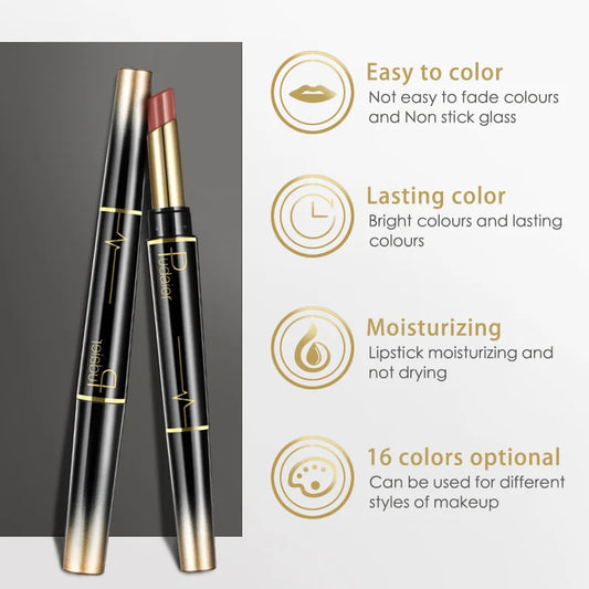 Double-ended nude matte lip liner and lipstick from Your Skin Icon, waterproof and long-lasting lip makeup tool.