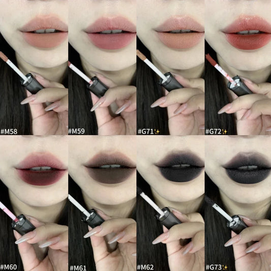 Girlcult Love Whisper matte lip stain by Your Skin Icon, lightweight velvet texture with soft-focus matte finish, perfect for edgy makeup.
