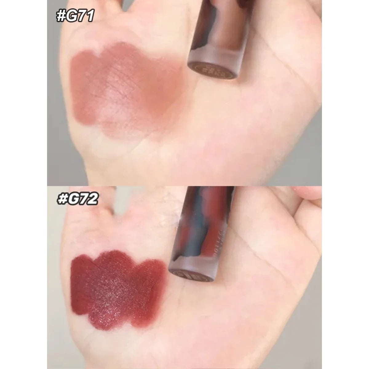 Girlcult Love Whisper Matte Lip Stain by Your Skin Icon, lightweight velvet matte finish, soft-focus look, perfect for edgy makeup styles.