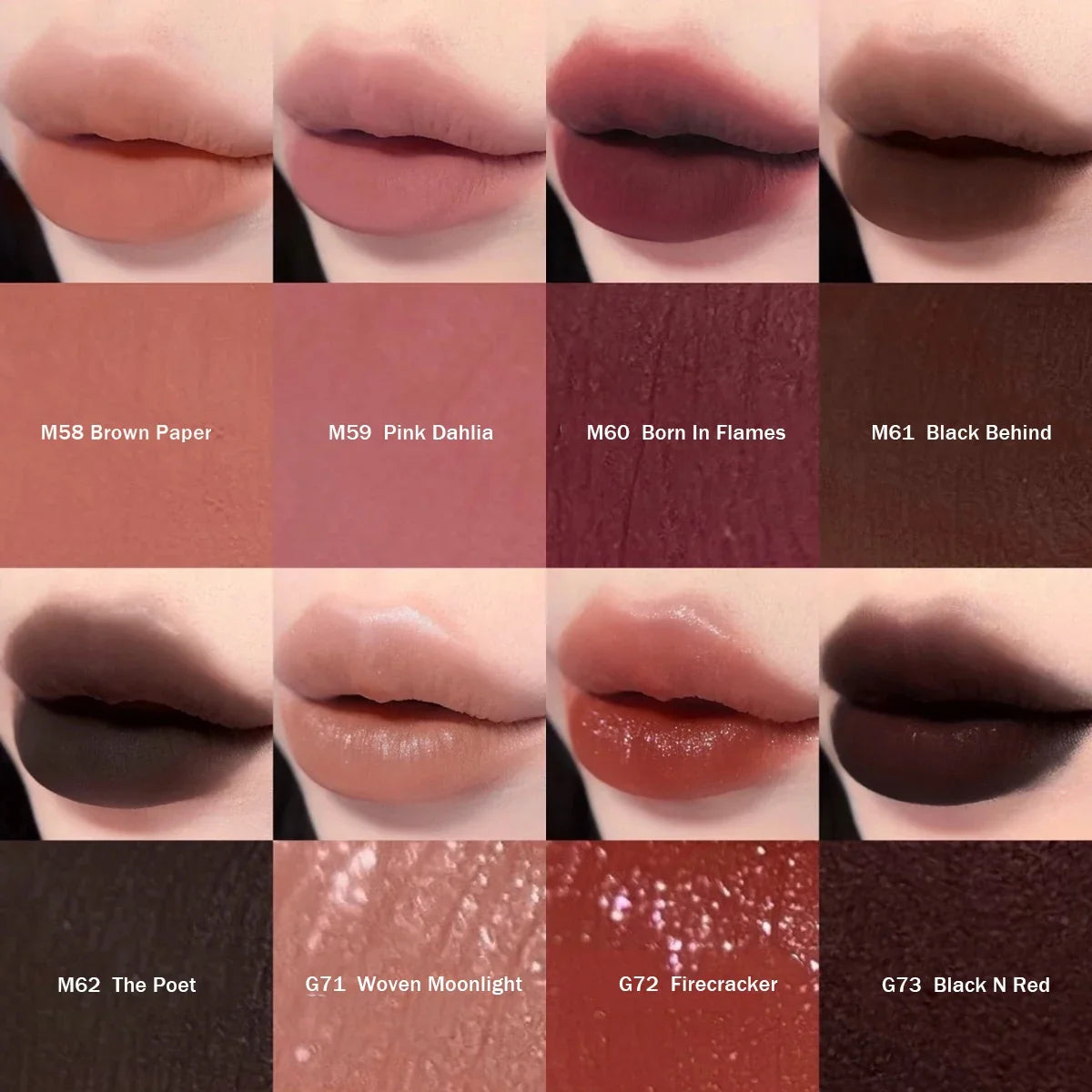 Girlcult Love Whisper matte lip stain by Your Skin Icon, soft-focus velvet finish, lightweight, non-drying lipstick for edgy makeup looks.