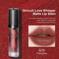 Girlcult Love Whisper Matte Lip Stain by Your Skin Icon featuring velvet matte finish and lightweight, non-drying formula.