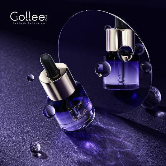 Gollee Lash Extensions Primer by Your Skin Icon, 15ML eyelash bonder with increased durability and fixing adhesive for long-lasting lash extensions.
