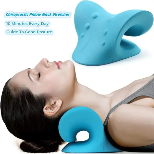 Your Skin Icon shoulder relaxation cervical spine traction device with neck pillow for cervical correction and pain relief.