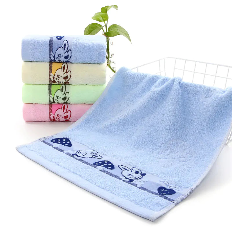 Cotton Towels for Adults and Kids with Umbrella Design.