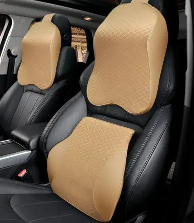 Memory Foam Car Neck and Waist Cushion Set