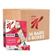 Special K Bar Protein Meal Bars 12g of Protein Good Source of Fiber Strawberry (6 Boxes 36 Bars)