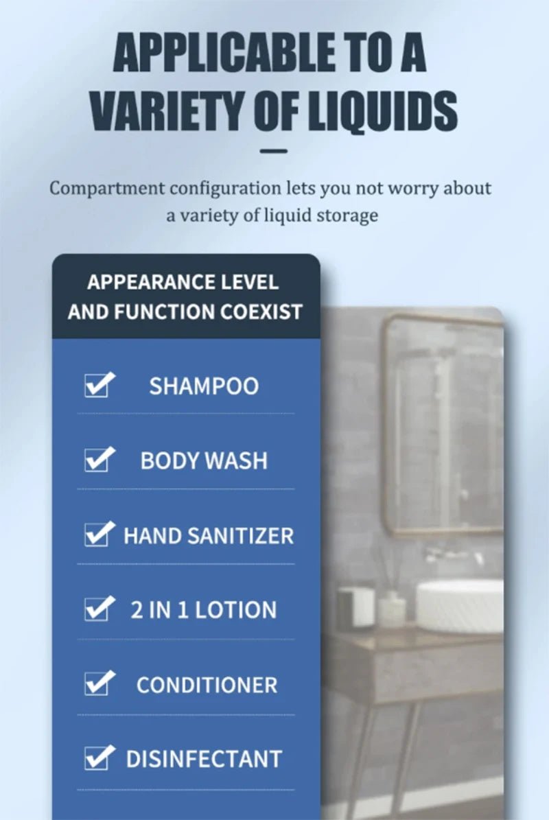 ZAOQI 500ML Soap Dispenser Wall Mounted Shower Soap Dispenser Shower Gel Detergent Dispenser for Bathroom Accessories DropShip - BACKUPMYFILESNOW