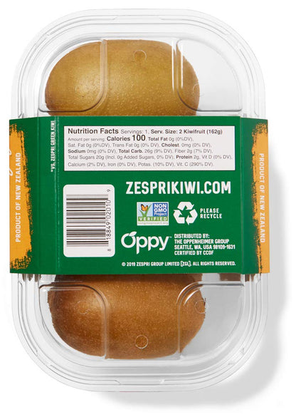 Zespri Organic Gold Kiwis in a 1 lb bunch, showcasing ripe, golden-yellow kiwifruits with smooth skin and vibrant color.
