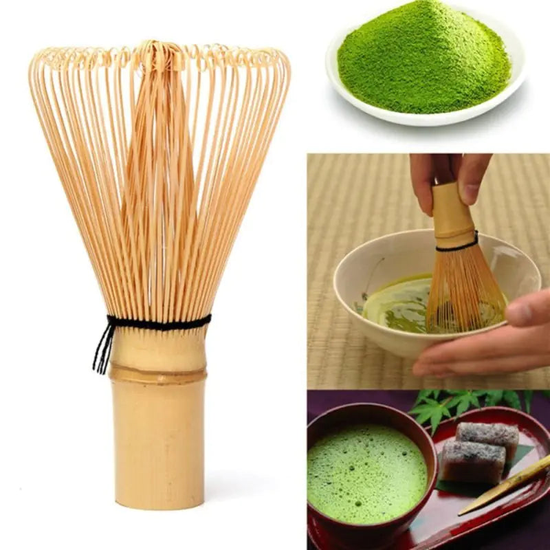 Japanese Bamboo Matcha Whisk, 64 Prongs